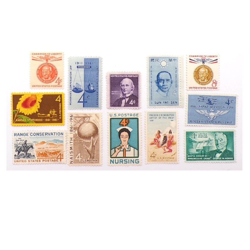1961 United States Commemorative Stamp Year Set